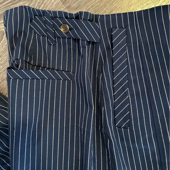 Free People Acadia Trouser Blue Combo/Pinstripe Size 2, NWOT - Picture 6 of 13